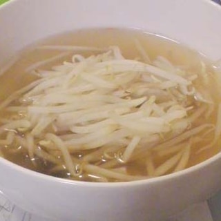 白だしde簡単　もやしの和風スープ